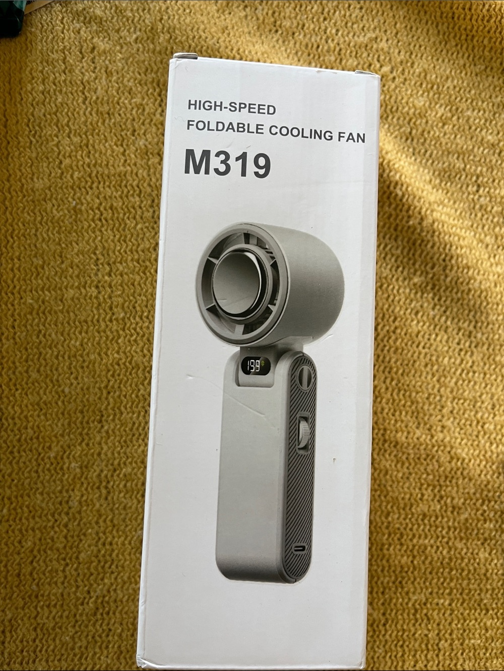 M319 High-Speed Foldable Cooling Fan – Gray